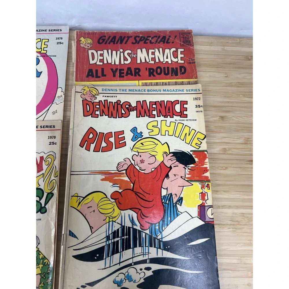 Dennis The Menace Comic Lot (9) Fawcett Silver Bronze Age‎ Giant Bonus Issues